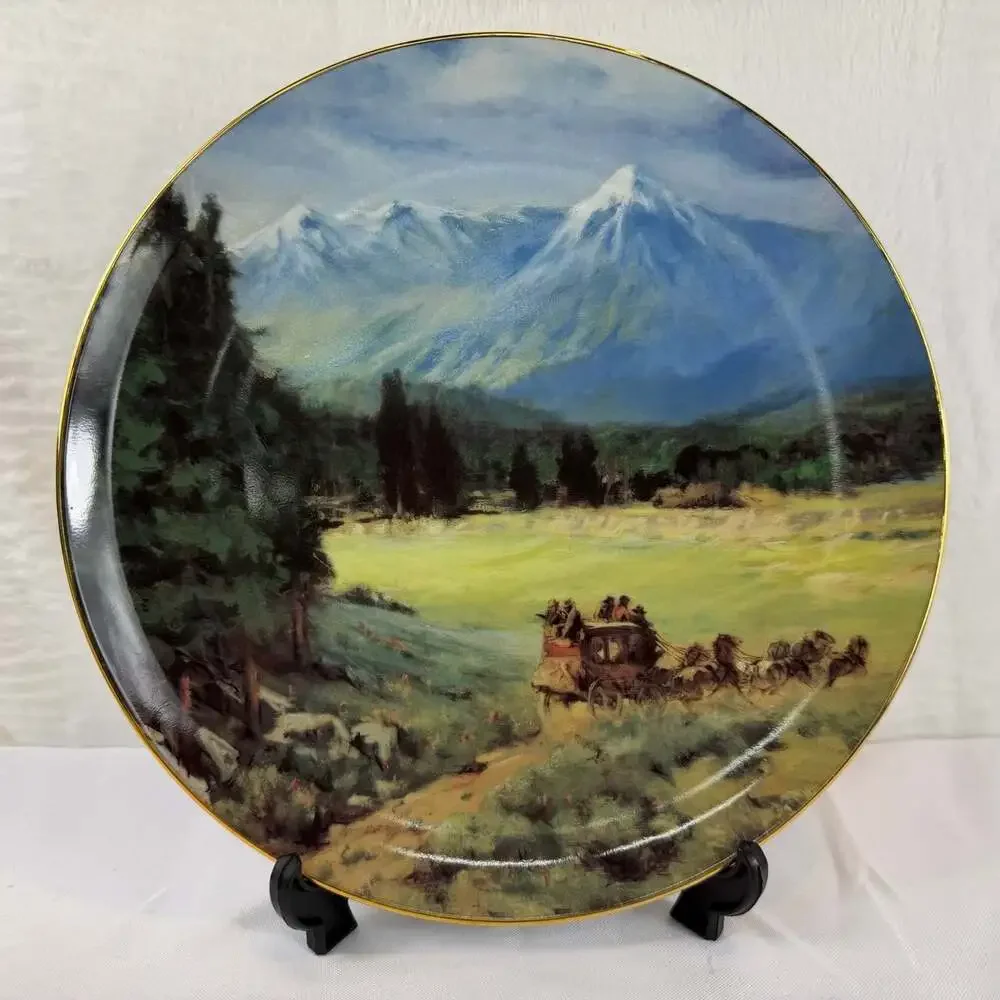 SAN FRANCISCO PEAKS Plate Burlington Northern Santa Fe Railway Company Stage